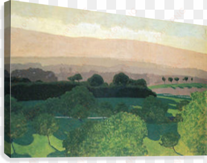 landscape in romanel by felix vallotton canvas print - poster: felix vallotton landscape in romanel art print