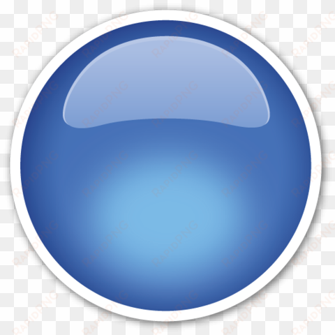 large blue circle - red circle emoji