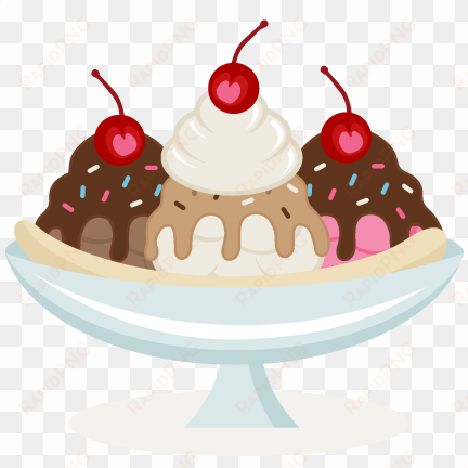 large ice cream sundae with sprinkles png - ice cream sundae png