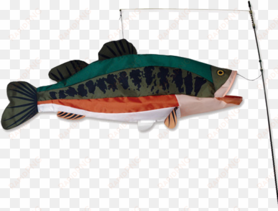 large mouth bass swimming 3d fish - bass windsock