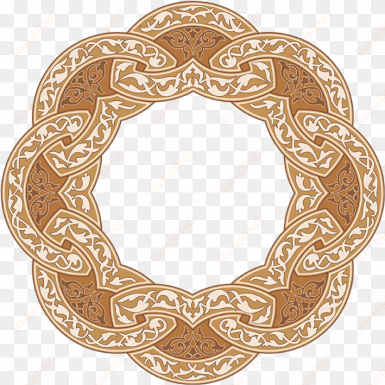 large psd floral frame, luxury, octagon, octagon design - circle