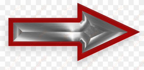 larger version of red and steel arrow - animated blinking arrow gif