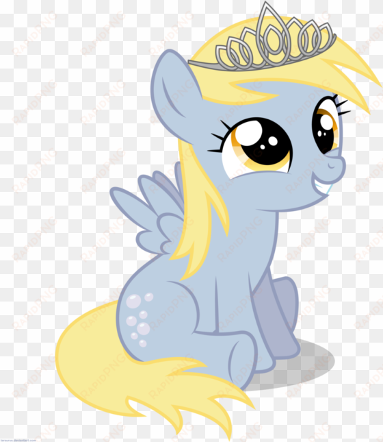 larsurus, derpy hooves, filly, safe, simple background, - princess derpy my little pony