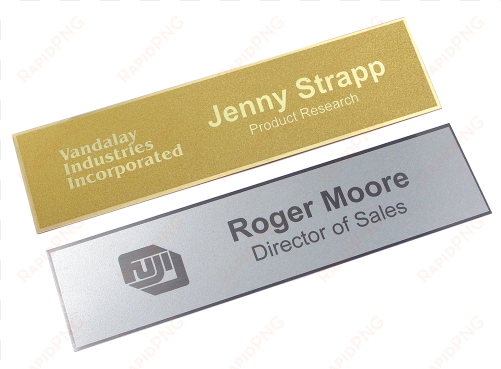 laserfrost 2" x 8" nameplate - nameplate