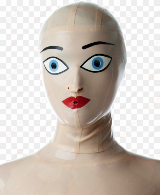 latex fetish white face