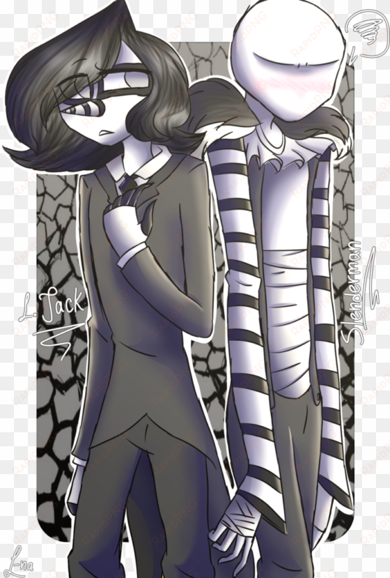 laughing jack and slenderman changing clothes by raylee-yutiboy - creepypasta