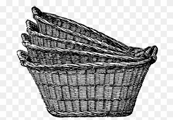 laundry drawing clothes basket - basket