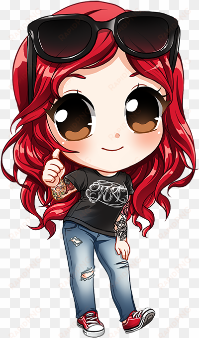 lauren small - chibi person png