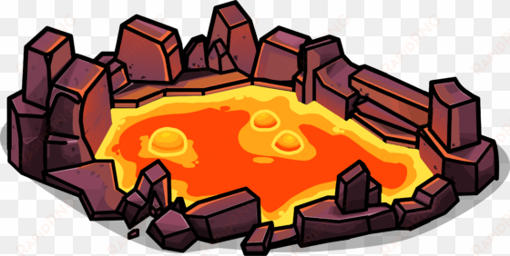 lava pool - illustration