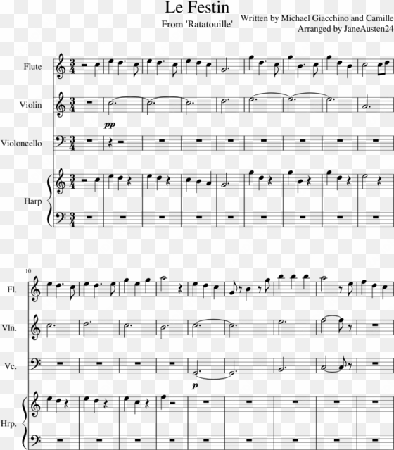 le festin sheet music composed by written by michael - best of wives and best of women violin chords