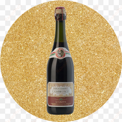 le grotte reggiano lambrusco - eleganter imitat-goldglitter karte