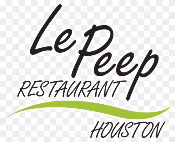 le peep restaurant houston png little peep restaurant - calligraphy