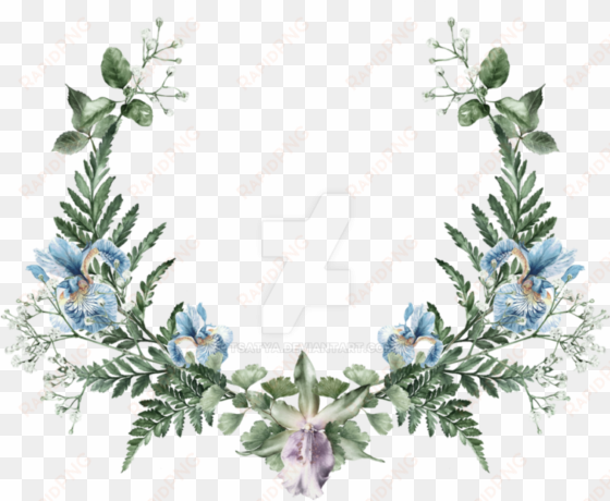 leaf wreath png - watercolor leaves wreath png