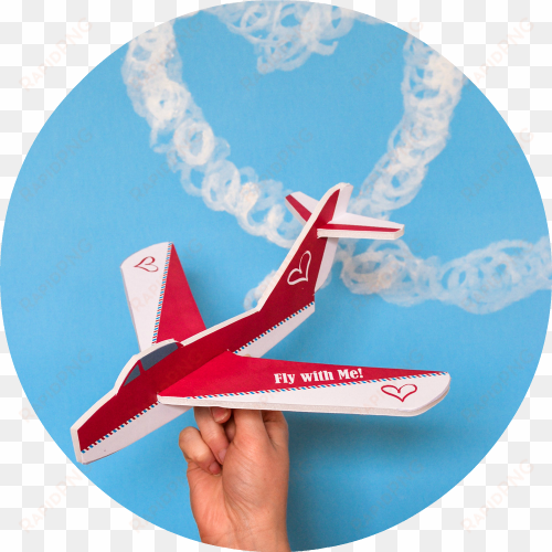 learn & play - airplane valentine's day