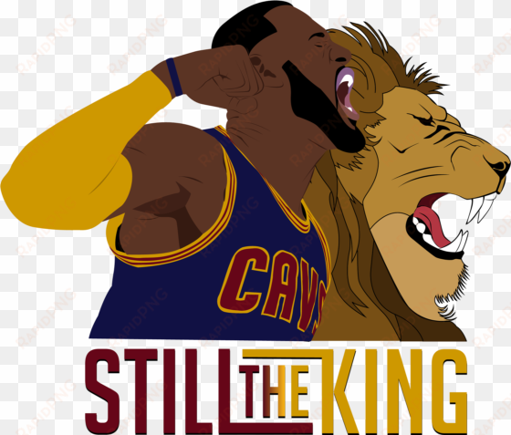 lebron james still the king illustration - lebron james still the king