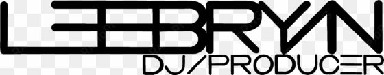 Lee Bryan Dj Logo Black Transparent transparent png image