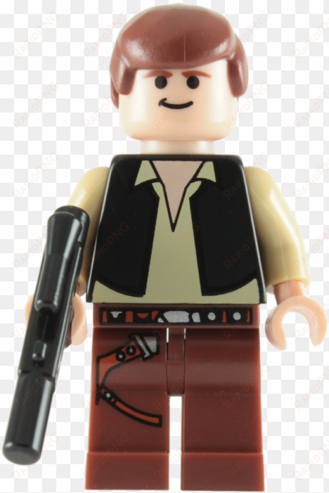 lego death star han solo minifigure with blaster - lego star wars mini-figure - death star han solo