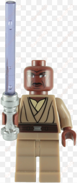 lego mace windu minifigure with purple lightsaber - lego star wars: mace windu minifigure with purple lightsaber