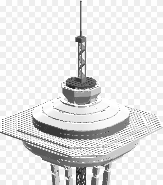 lego space needle - control tower