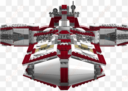 Lego Star Wars Pelta Class Medical Frigate - Lego Republic Medical Frigate transparent png image