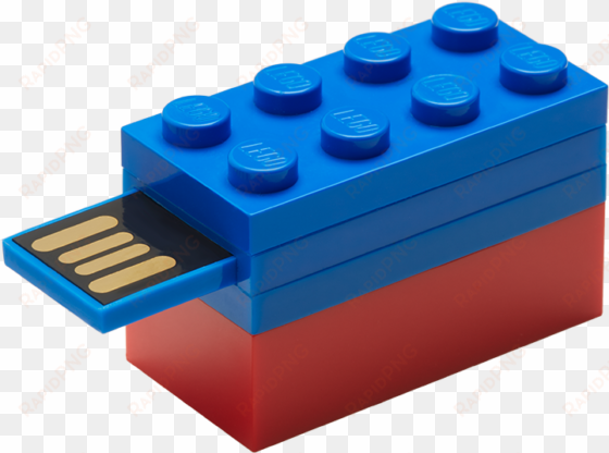 lego usb flash drive - 8 gb - blue, red