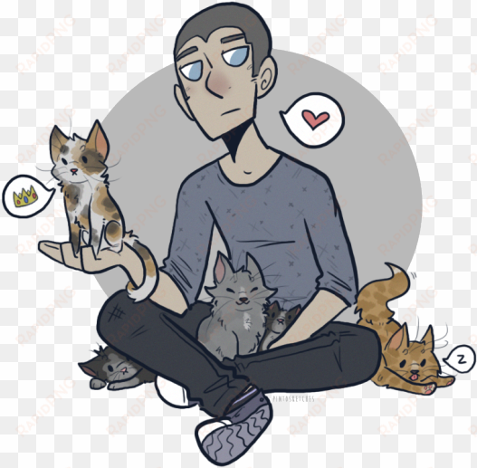 leonard ~*~found~*~ these and says cats on the waverider - drawing