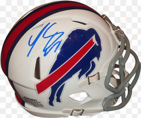 lesean mccoy autographed buffalo bills mini helmet - james lofton autographed buffalo bills mini helmet