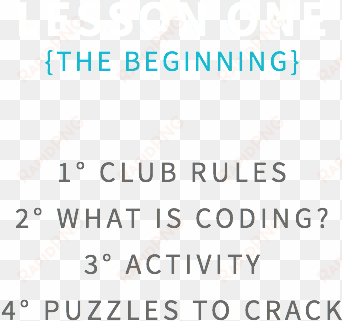 lesson one {the beginning} 1° club rules 2° what is - printing