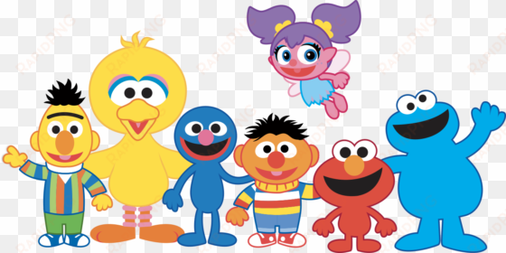 lessons deliver language, content, and comedy through - sesame street cast clipart