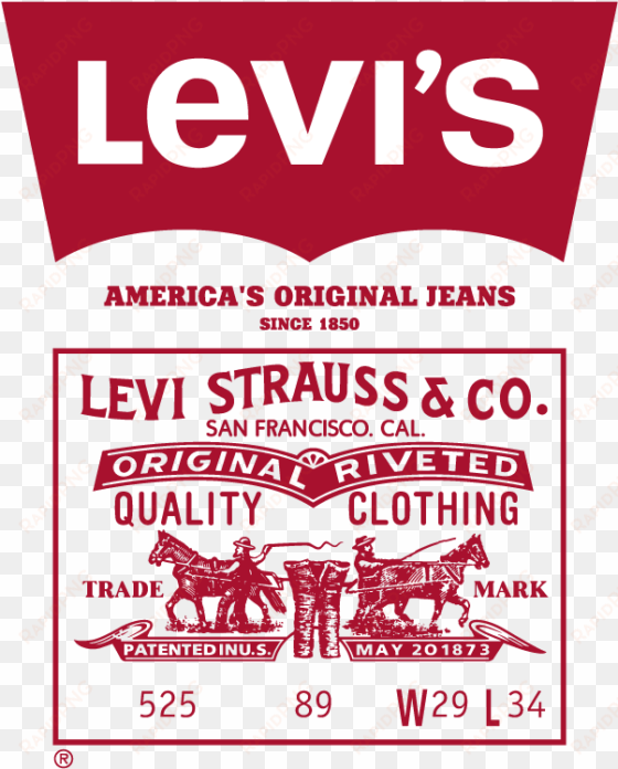 levis americas original riveted jeans logo vector - levi strauss label vector