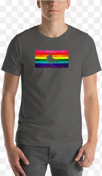 Lgbt Gay Pride Skateboard Skater Rainbow Pride Flag - Shirt transparent png image