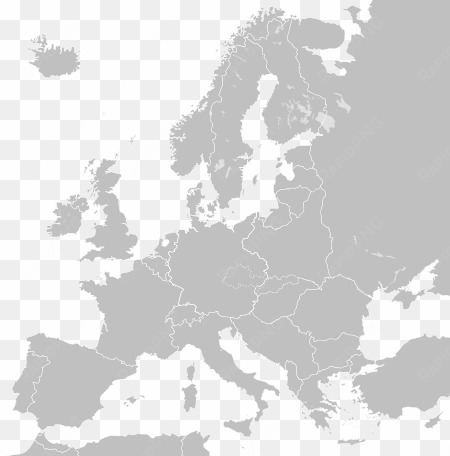 library europe vector map outline - blank map of europe svg