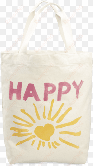 life is good simplicity tote happy sun - natural happy