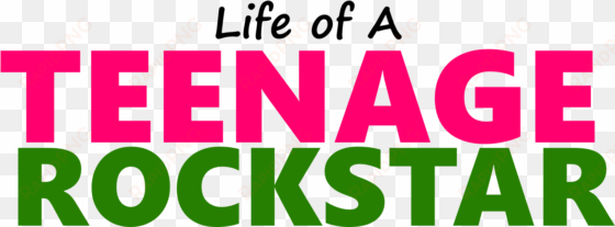 life of a teenage rockstar logo - oval