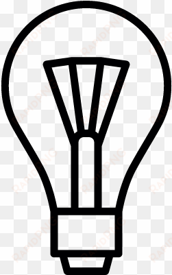 light bulb and filament vector - double filament bulb symbol