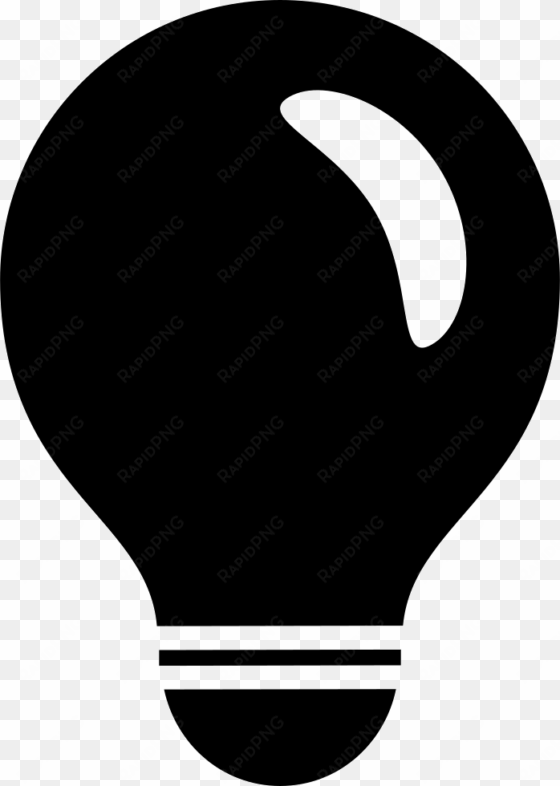 light bulb black symbol comments - ville de saint etienne