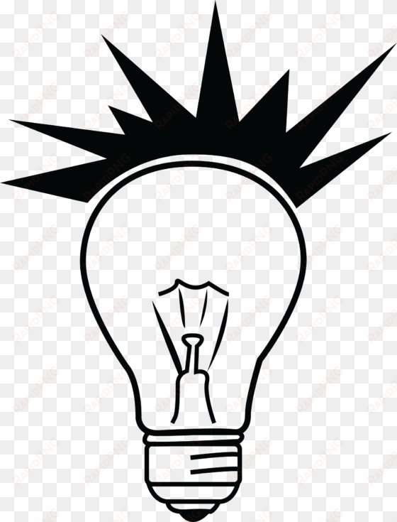 light bulb clipart silhouette - clip art light bulb