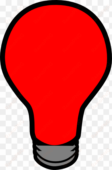 light bulb clipart small - red light bulb clip art