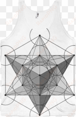 light metatron's cube racerback tank - active tank