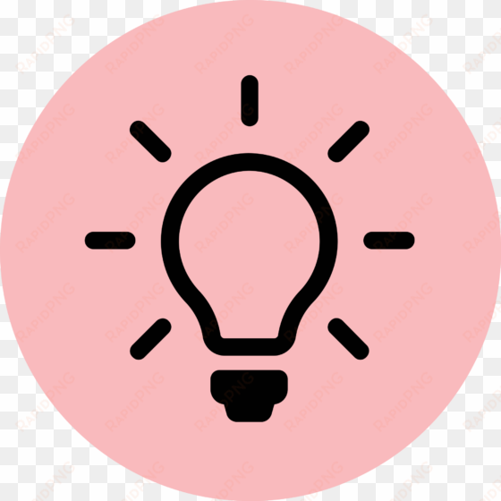 Lightbulb Clipart Pink - Light Bulb Icon transparent png image