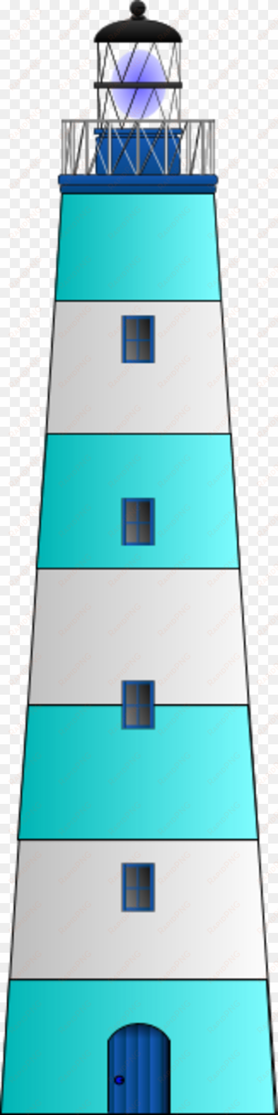 lighthouse clipart simple - blue lighthouse clip art