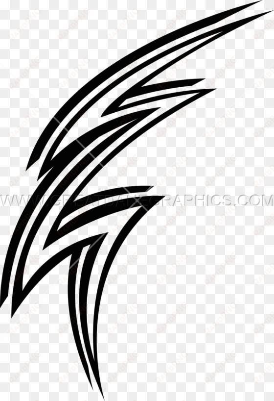 lightning bolt - line art