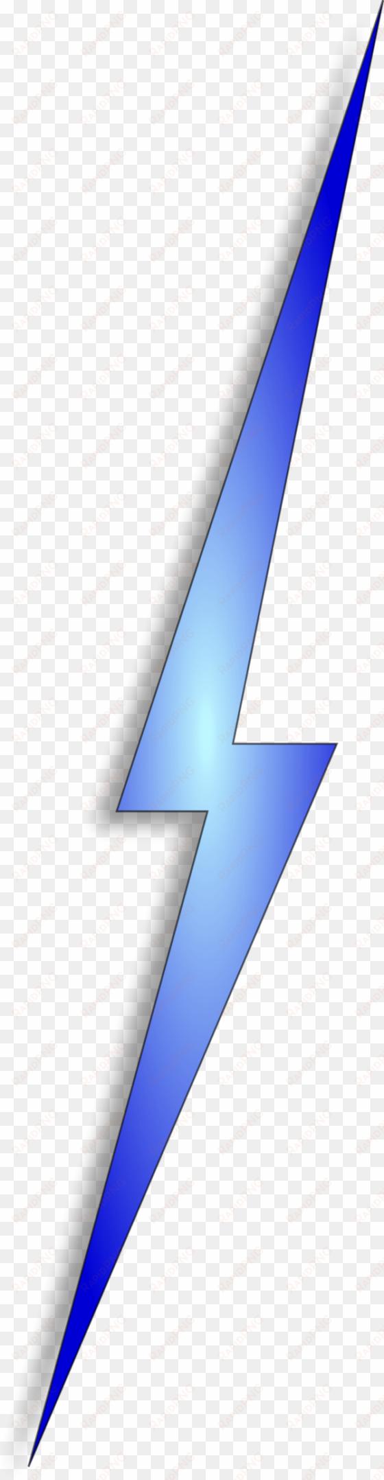 lightning clipart thunderbolt - blue lightning bolt clipart