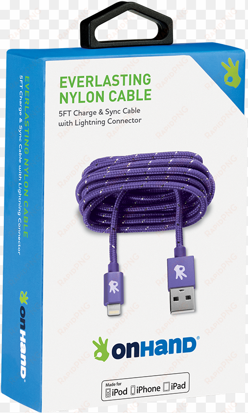 lightning purple everlasting nylon cable - usb