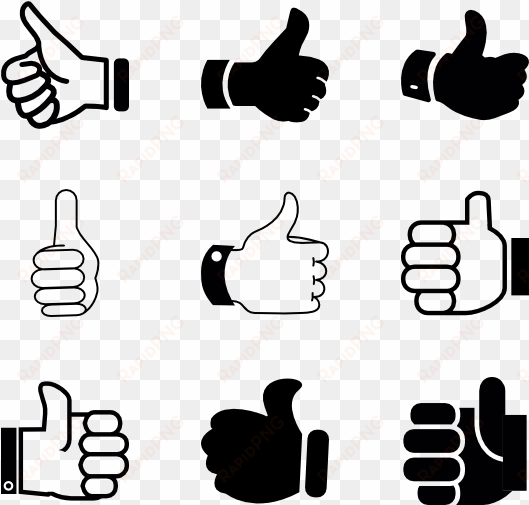 like it - thumb up icon vector