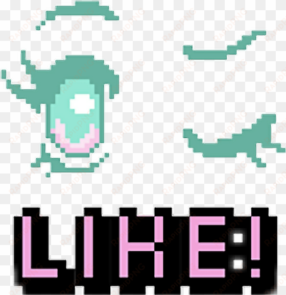 like wink anime eyes animeeyes kawaii cute pixel pixeli - anime