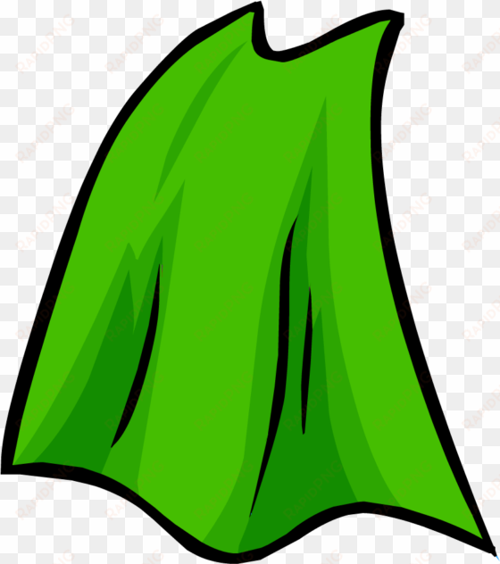 lime green cape - clip art