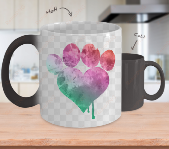 limited edition watercolor color changing mug - magic mug - girlfriend to wife- wedding gift/bride