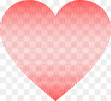 Line Art Heart Raster Graphics Color - Heart Lined Pattern transparent png image