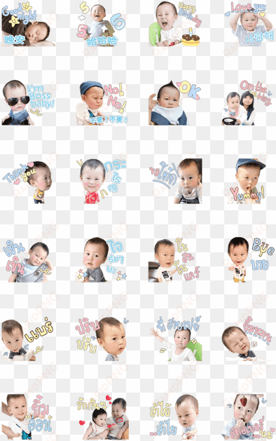 line creators' stickers - collage